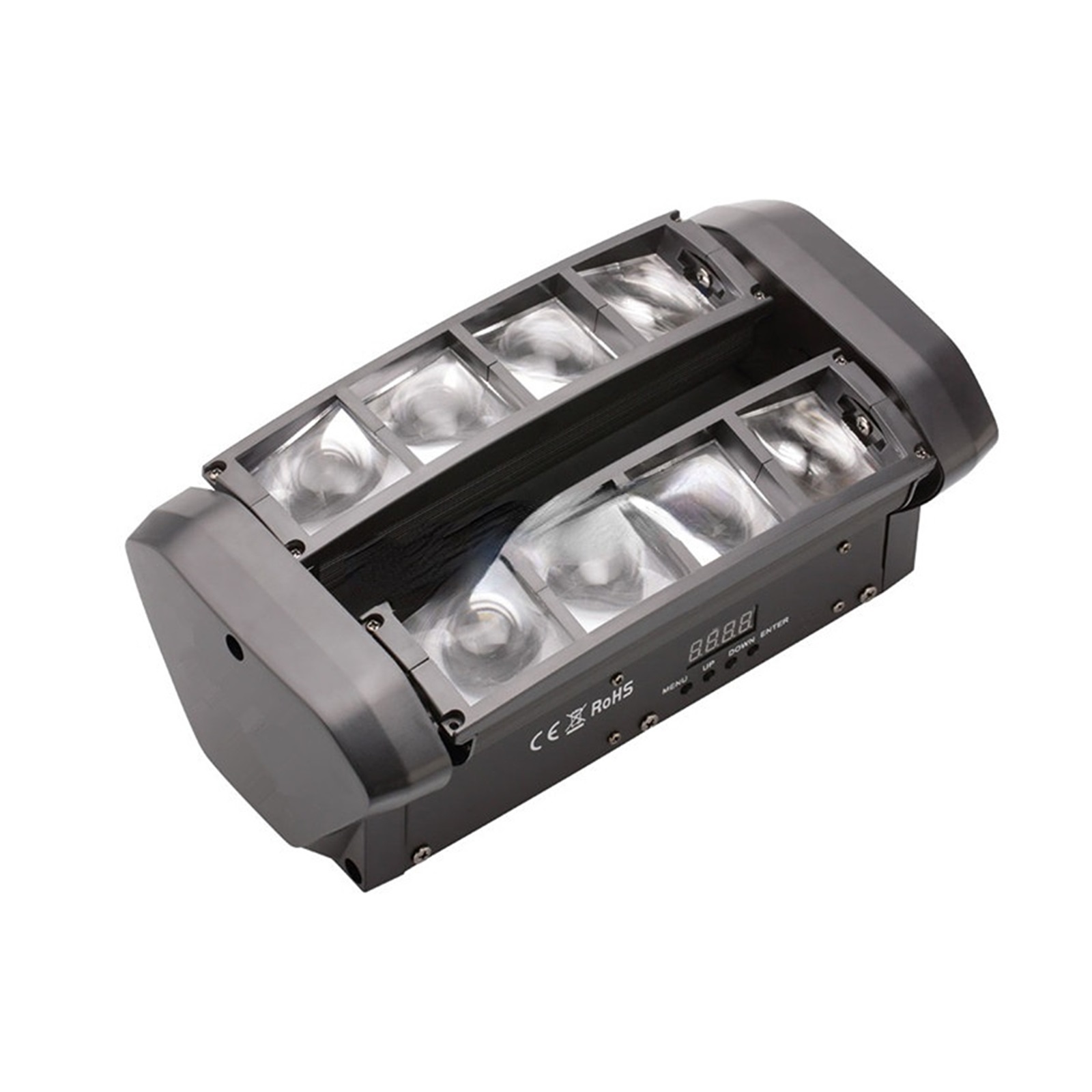 Mini LED 8x10W RGBW Moving Head Light LED Spider Beam Stage Lighting 512 Spider Light Good For DJ Nightclub Party ,Easy to Install