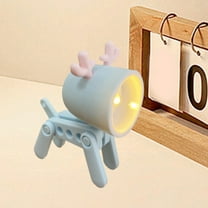 Mini LED Desk Lamp Cute Small Phone Holder,Cute Night Light for Kids,LED Night Light Dog Shape Phone Stand,Portable Reading Table Night Lamp for Kids Students Christmas New Years Birthday Gifts
