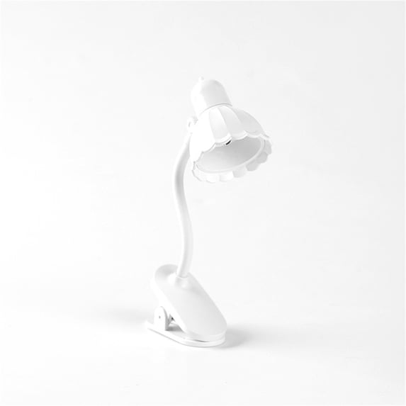 Mini LED Desk Lamp with Magnetic Clip, ZzCityTK Portable Folding Night Light Eye Protection Reading Light, USB-Powered Touch Control for Bedroom Office Gift