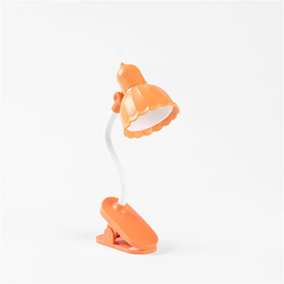 Mini LED Desk Lamp with Magnetic Clip, ZzCityTK Portable Folding Night Light Eye Protection Reading Light, USB-Powered Touch Control for Bedroom Office Gift