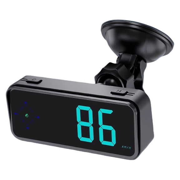 Mini LED Digital Head Up Display HUD Speedometer GPS Car Truck KMH MPH Windshield Projection Overspeed Warning Multi-Function Dashboard Display with Bright LCD Screen
