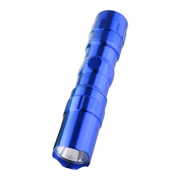 Mini LED Flashlight - 3W Super Bright, Aluminum Alloy, Long Range, Keychain Attachment - 95mm Pocket-Sized for Camping, Hiking & Emergency Use (1 AA Battery Not Included)