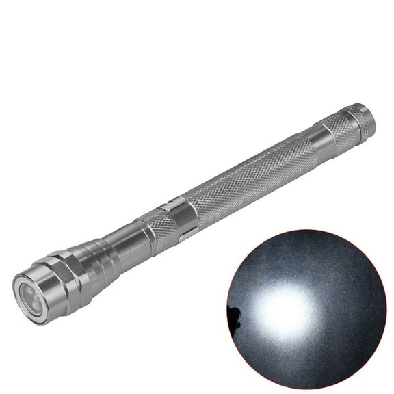 Mini LED Flashlight,Flexible Torch Telescopic 3 LED Magnetic Pick Up Tool Light Flashlight,High Lumen,Water-Resistant,Adjustable Focus