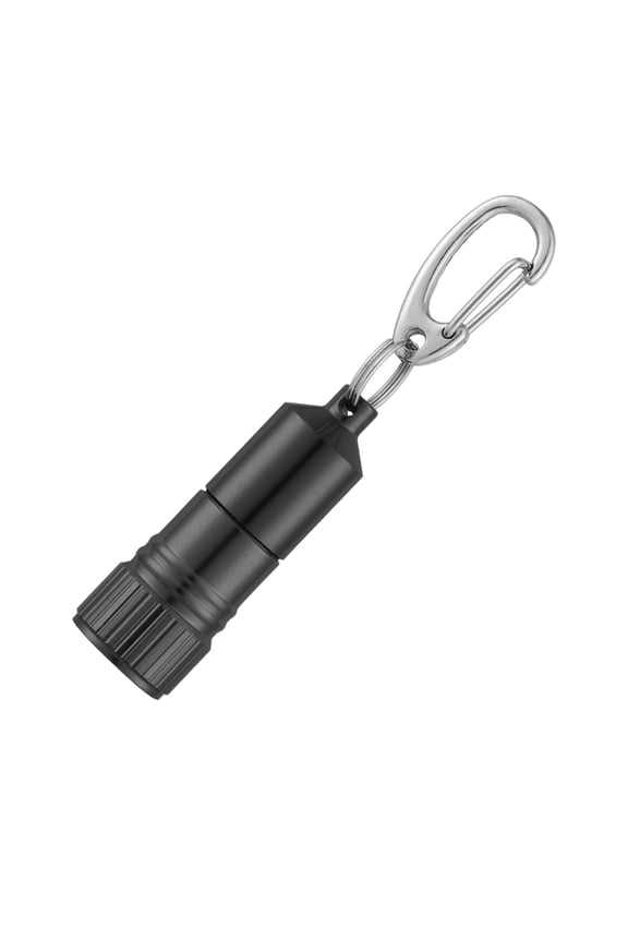 Mini LED Flashlight Keychain, Portable Waterproof Aluminum Alloy Pocket Torch for Emergency Camping and Outdoor Use, Lightweight Keychain Light (1-Piece Set) #824 Black