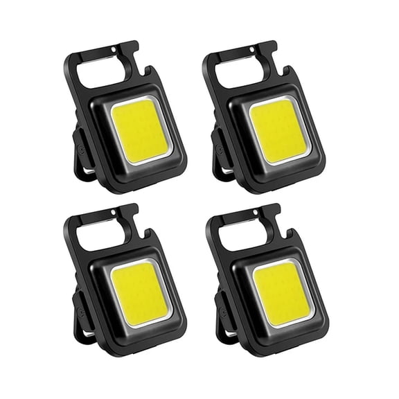 Mini LED Flashlight Work Light Rechargeable Glare COB Keychain Light Portable Flashlight Outdoor Camping Small Light Corkscrew ,Light Your Way Forward