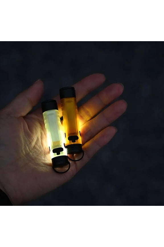 Mini LED Keychain & Cap Clip Flashlight, Long-Lasting Pocket Light for Outdoor, Emergency Preparedness
