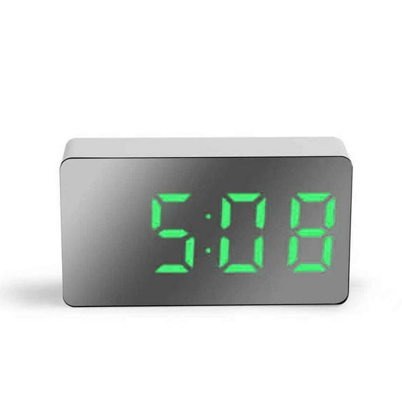 Mini LED Mirror Clock Electronic Digital Travel Clock Port Clock S2T8