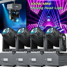 DJ Lights with Stand, 4Pcs 18 LED Par Light Set, RGBW DMX