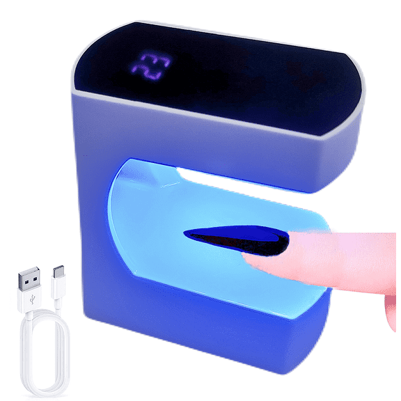 Mini LED Nail Lamp, 24W UV Light for Nails with Timer UV Lamp for Gel Nails Quicky-Dry Nail Light Portable USB Nail Dryer for Travel Manicure Art DIY Nail Art