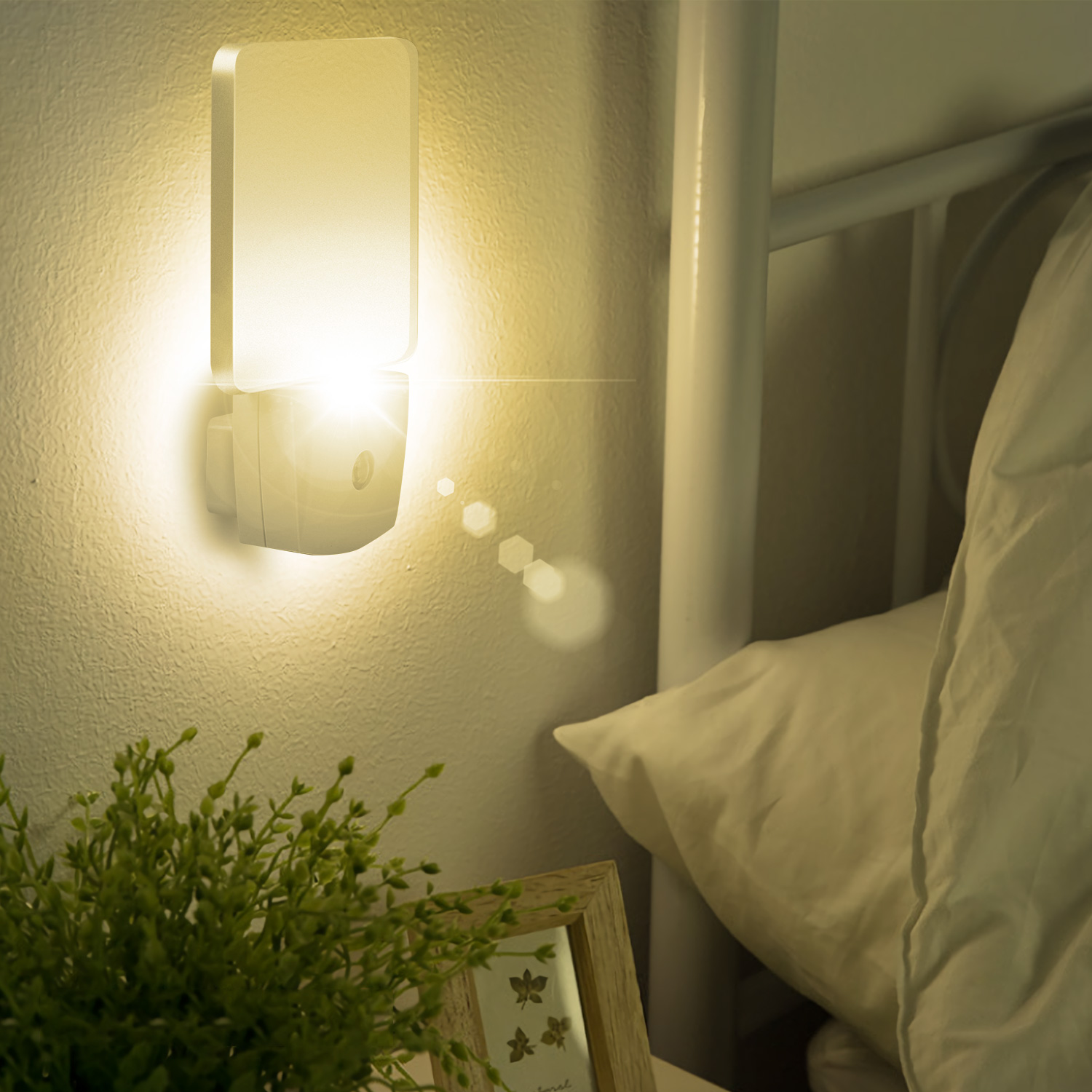 Mini LED Night Light, iMountek Light Sensing Plug-in Light or Hallway ...