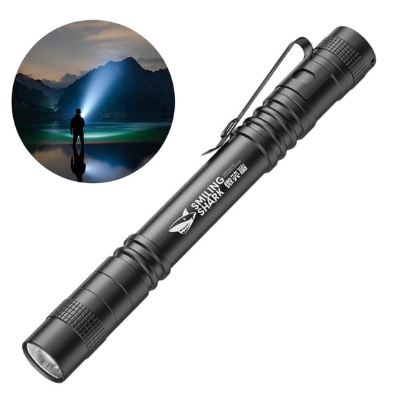 Mini LED Pen Light Flashlight, Portable Aluminum Alloy Pocket Torch for Dentist, Camping, Hiking, Emergency