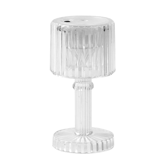 Mini LED Table Lamp, Battery Powered Night Light, Portable Ambient Desk Lamp for Bedroom, Home Decor, Bedside Reading Light with Warm White Glow, Decorative Small Lamp for Living Room, Nursery