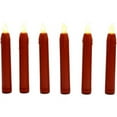 Mini LED Taper Candles, 6Pack