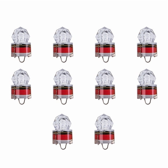 Mini LED Waterproof Fishing Bait Light Waterproof Fishing Bait Light Deep Drop Underwater Fish Lure Lamp Lights,C
