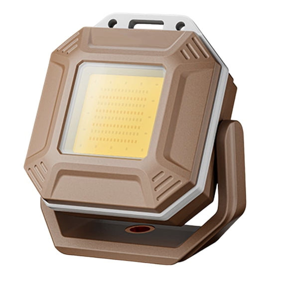 Mini LED Working Light, 180° Adjustable Work Light with 4 Modes, Rechargeable Flashlight for Outdoor Fishing Hiking Picnic, Khaki