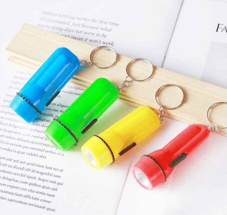 Mini LED small flashlight, portable small flashlight, household plastic glare flashlight, outdoor lighting gadget, random color