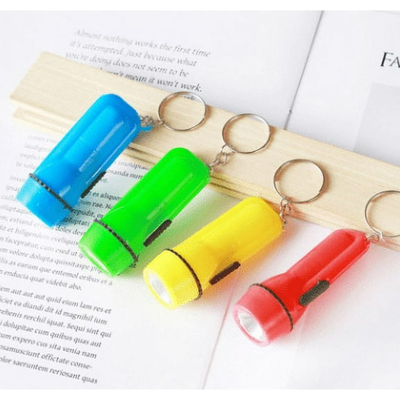 Mini LED small flashlight, portable small flashlight, household plastic glare flashlight, outdoor lighting gadget, random color