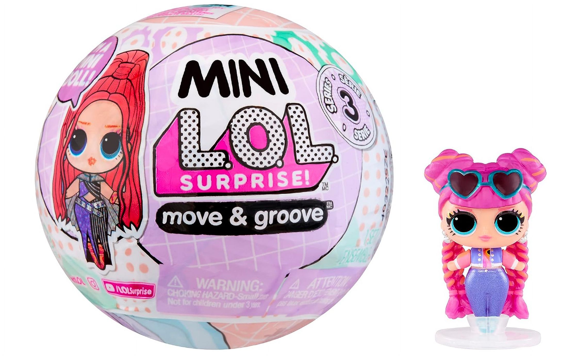 Mini LOL Surprise Move & Groove with Mini OMG Fashion Doll, Surprises, Mini  Dolls, Collectible Dolls, Moving Ball Playset- Great Gift for Girls Age 4+  - Walmart.com