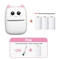 thumbnail image 1 of Mini Label Printer Thermal Portable Printers Stickers Paper Inkless Wireless Android IOS High Resolution Impressora Portatil (Pink 3thermal), 1 of 7