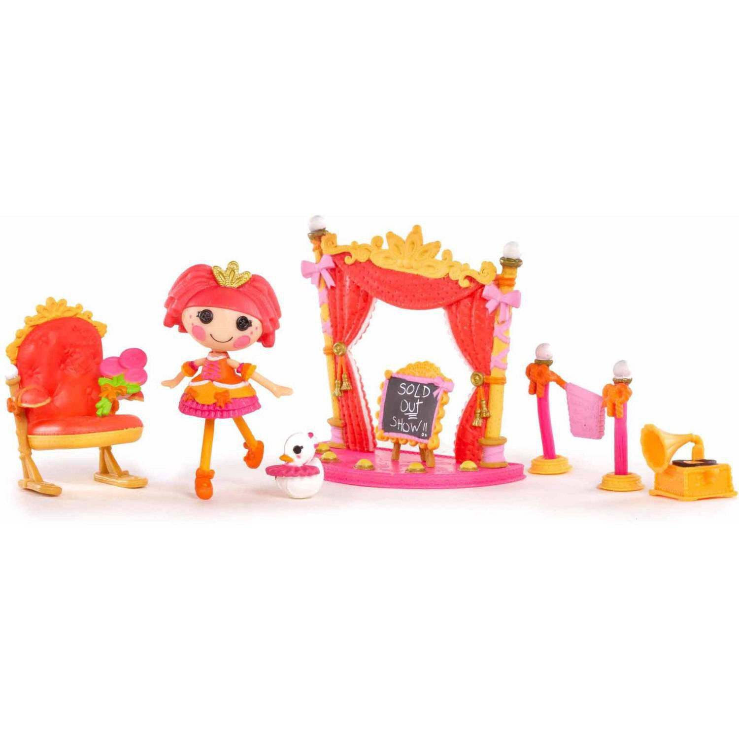 NIP Mini Lalaloopsy Lot: Scoops Ice Cream, Tippy's Ballet Recital, Camping Sunny