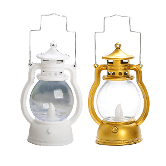 Mini Lanterns 2-Pcs LED Small Lanterns Indoor Lanterns Decorative Outdoor Hanging Lantern Decorative