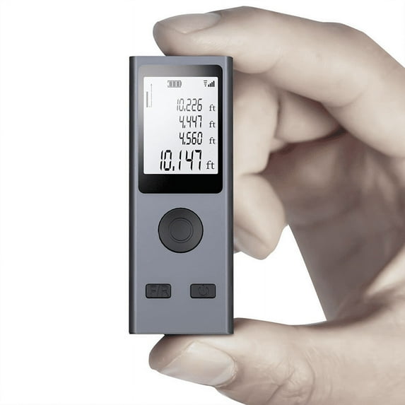 Mini Laser Distance Measurement Tool, 131Ft/40M, ±2mm Accuracy, M/In/Ft Unit Switching, Distance/Area/Volume/Pythagorean