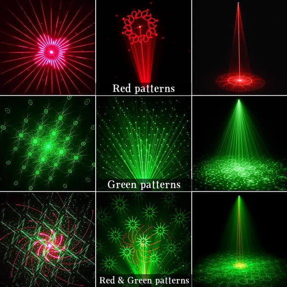 Mini Laser Light Patterns Projector, Party Lights Dj Disco Lights, Sound Activated with Remote Control for Car Parties Decorations, Gift for Adult Mothers Day & Graduation Parties