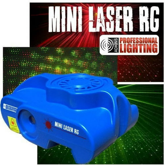 Mini Laser Light Show - Red and Green Lasers - Sound Active - Stage Light or DJ Light