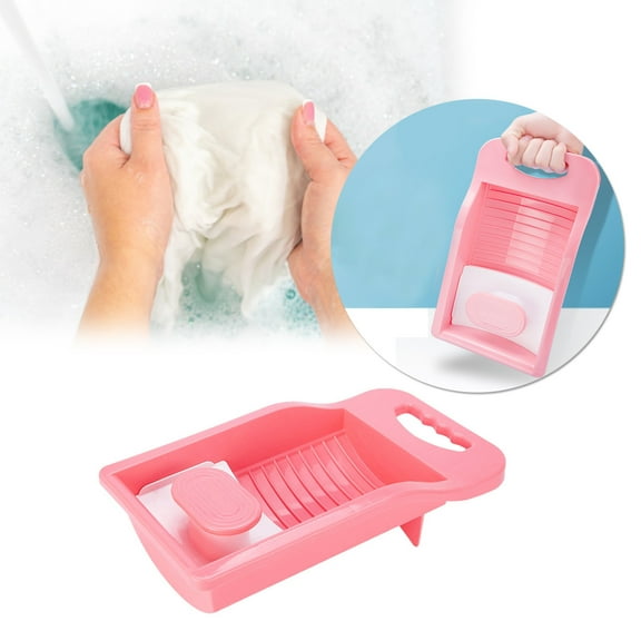 Mini Laundry Scrubbing Board, Compact Plastic Stain Remover Scrubber for Household Use, Durable, Portable, Small, Stain Cleaning Tool