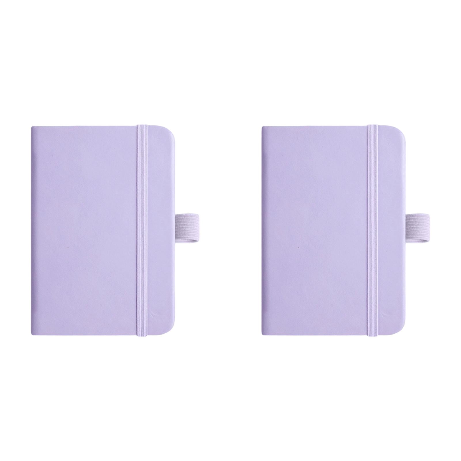 Mini Writing Notepad Mini Leather Pocket Notebook, Small Hardcover Notebook with Pen Loop ...