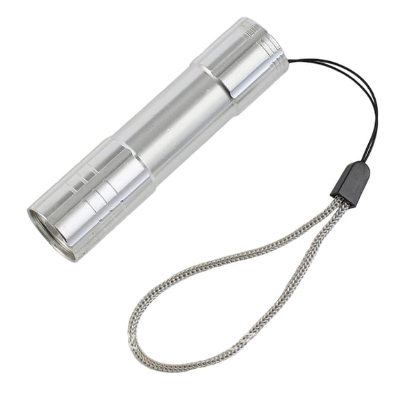 Mini Led Flashlight Rechargeable Compact Super Bright Portable Pocket Flashlight for Camping Emergency Everyday Carry Silver Aluminum