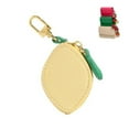thumbnail image 1 of Mini Lemon Fruit Charm Wallet - Keychain Coin Purse with Zipper Closure, Small Coin Organizer, Detachable Fruit Charm for Girls & Women, 1 of 6
