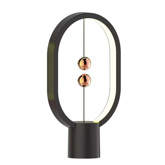 Mini Levitating Led Lamp Floating Design Abs Material Dimmable Touch Control Energy Efficient Bedside Night Light Bedroom Reading Decor