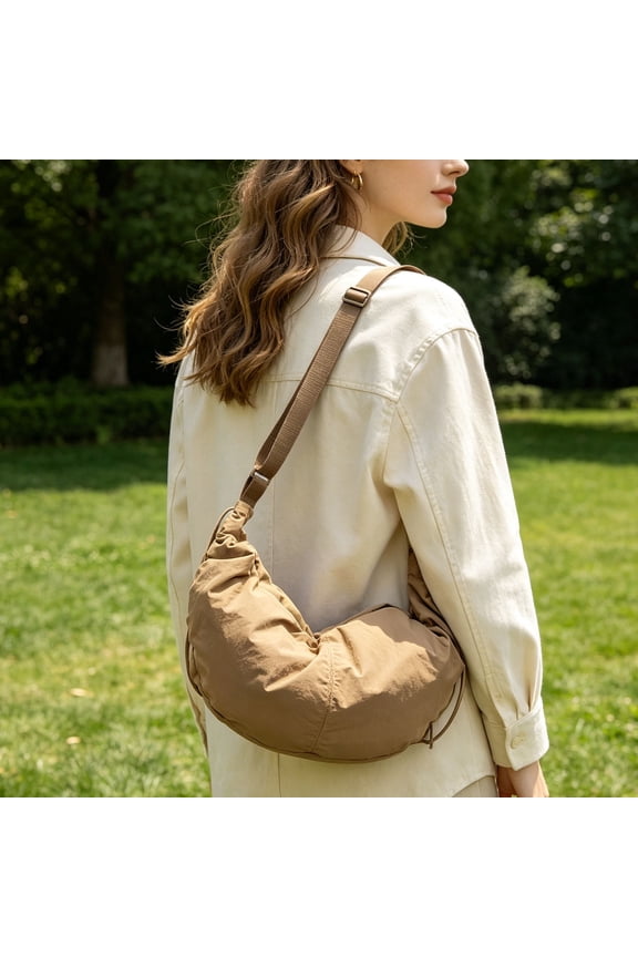 Mini Lightweight Polyester Sling Bag Solid Color Adjustable Shoulder Strap Casual Crossbody Chest Purse Compact Portable Daypack For ki*ds bo*ys gi*ris Travel Shopping Walking Outdoor Daily Use