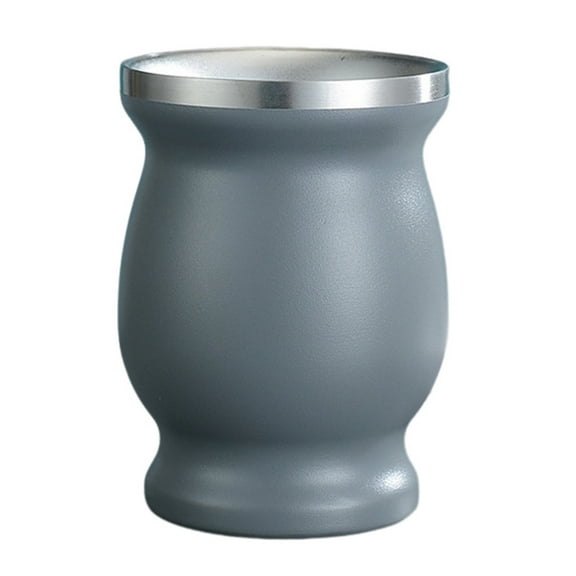 Mini Lightweight Stainless Steel Mate Tea Cup, Handy Gift Cup - Portable, Leak-Proof Lid, Versatile for Tea/Coffee/Cold Drinks, Elegant Design