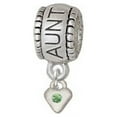 thumbnail image 1 of Mini Lime Green Birthday Crystal Heart - Aunt Charm Bead, 1 of 1