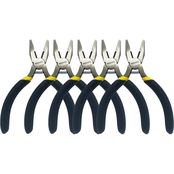 Mini Lineman's , 5 Pack, 5 Inch High Leverage Cutting , Side Cutter for Electrician Work or Jewelry Making