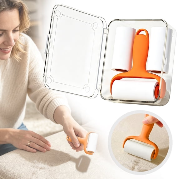Mini Lint Roller,Travel Size Pet Hair Remover Rollers,Washable High‑Sticky Lint Remover,Tear‑Off Adhesive Lint Roller Cleaner,Portable Travel Sticky Pet Fur Picker for Household Daily Cleaning