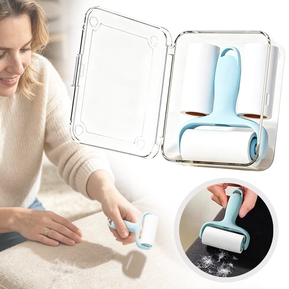 Mini Lint Roller,Travel Size Pet Hair Remover Rollers,Washable High‑Sticky Lint Remover,Tear‑Off Adhesive Lint Roller Cleaner,Portable Travel Sticky Pet Fur Picker for Household Daily Cleaning