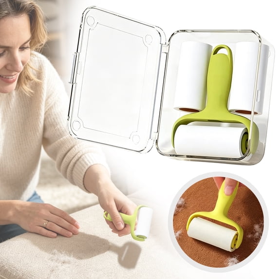 Mini Lint Roller,Travel Size Pet Hair Remover Rollers,Washable High‑Sticky Lint Remover,Tear‑Off Adhesive Lint Roller Cleaner,Portable Travel Sticky Pet Fur Picker for Household Daily Cleaning
