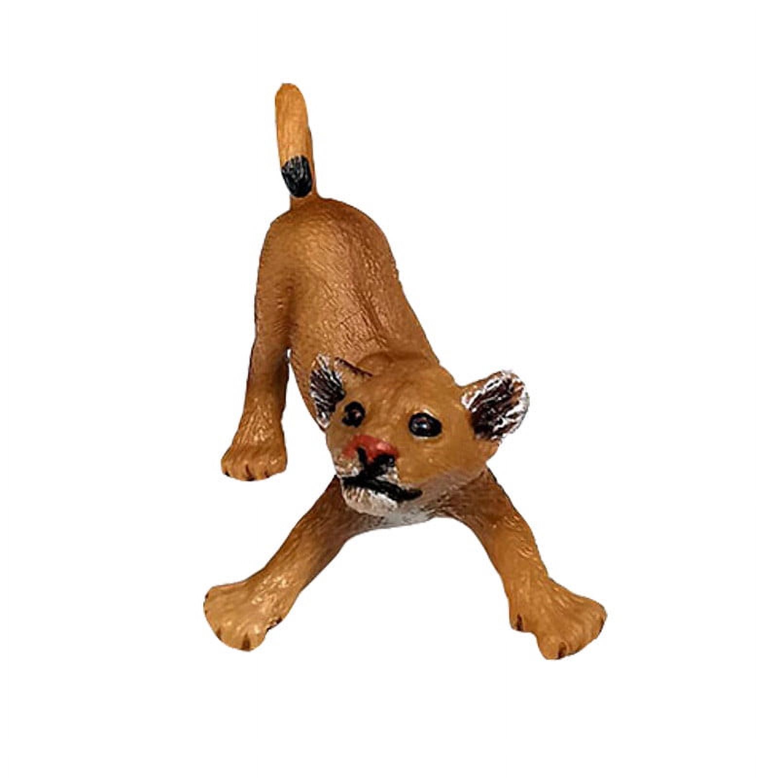 Mini Lion Animals Figures, Animal Figures, Woodland Creatures Figurines, Miniature Toys Cake Toppers Cupcake Toppers Birthday Gift for Kids, Easter Basket Stuffers