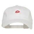 thumbnail image 1 of Mini Lips Embroidered Washed Cap - White OSFM, 1 of 5