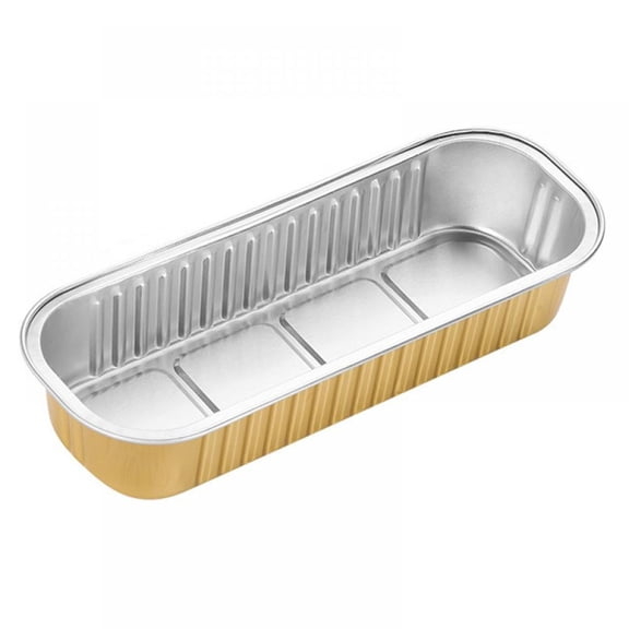 Mini Loaf Baking Pans 5 Pack,Rectangle Aluminum Foil Baking Pans Tins Containers,Cupcake Containers Wrappers Cheesecake Creme Brulee Ramekins,6.5x2.5inch