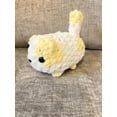 thumbnail image 1 of Mini Loaf Cat | Hand-Crocheted Plush in Pastel Confetti Chenille Yarn, 1 of 9