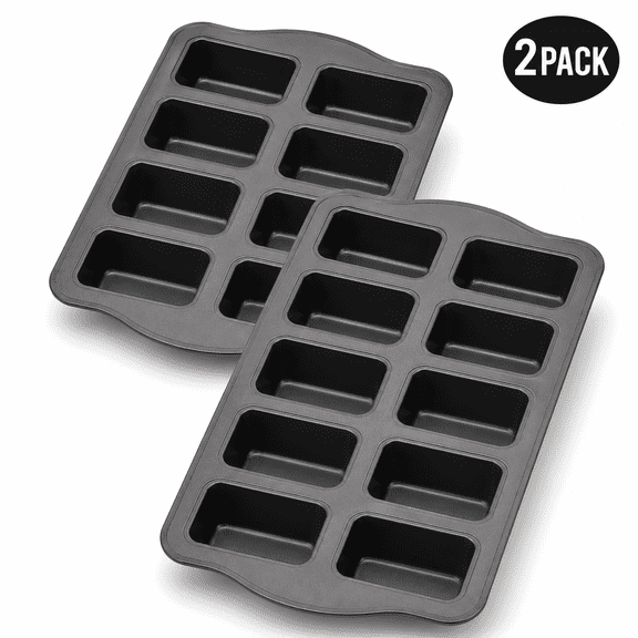 Mini Loaf Pan Mini Bread Pan Non-Stick Bake Mold For Brownie Cheesecake Chocolate 2 Pack