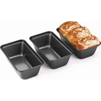 Mini Loaf Pan for Baking Bread, 6 x 3.3 x 1.7 In Nonstick Small Banana Bread Tins , Tiny Carbon Steel Meatloaf Pan - Dark Grey