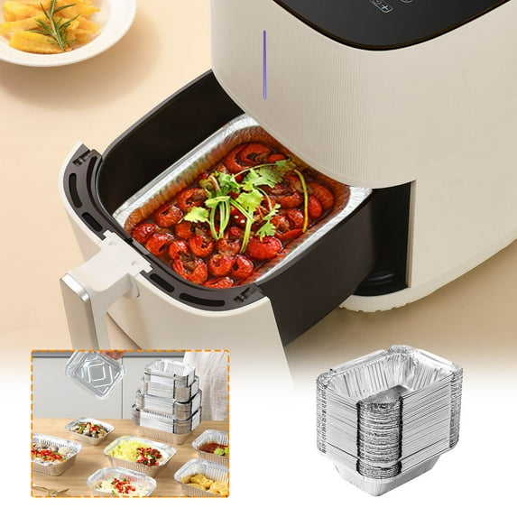 Mini Loaf Pans 50-Pack, Disposable Aluminum Takeout Tin Foil Baking Pans Bakeware, Aluminum Foil Heavy Duty Disposable Bread Baking Pan Bread Tins for Baking Cakes, Breads,Meatloafs