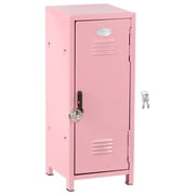 Mini Locker with Lock and Key Rustproof Metal Small Locker Portable Mini Locker Cabinet Practical Mini Storage Locker with Compartments for Desktop Girls Boys