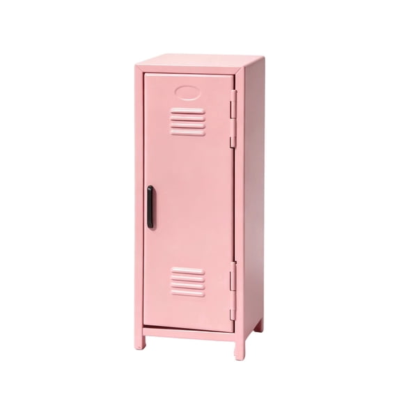 Mini Locker,Metal Small Locker for Desktop, Pink| Desktop Organizer Box For Makeup Office Supplies Small Items, 10.8 x 4.5 x 4.5 inch