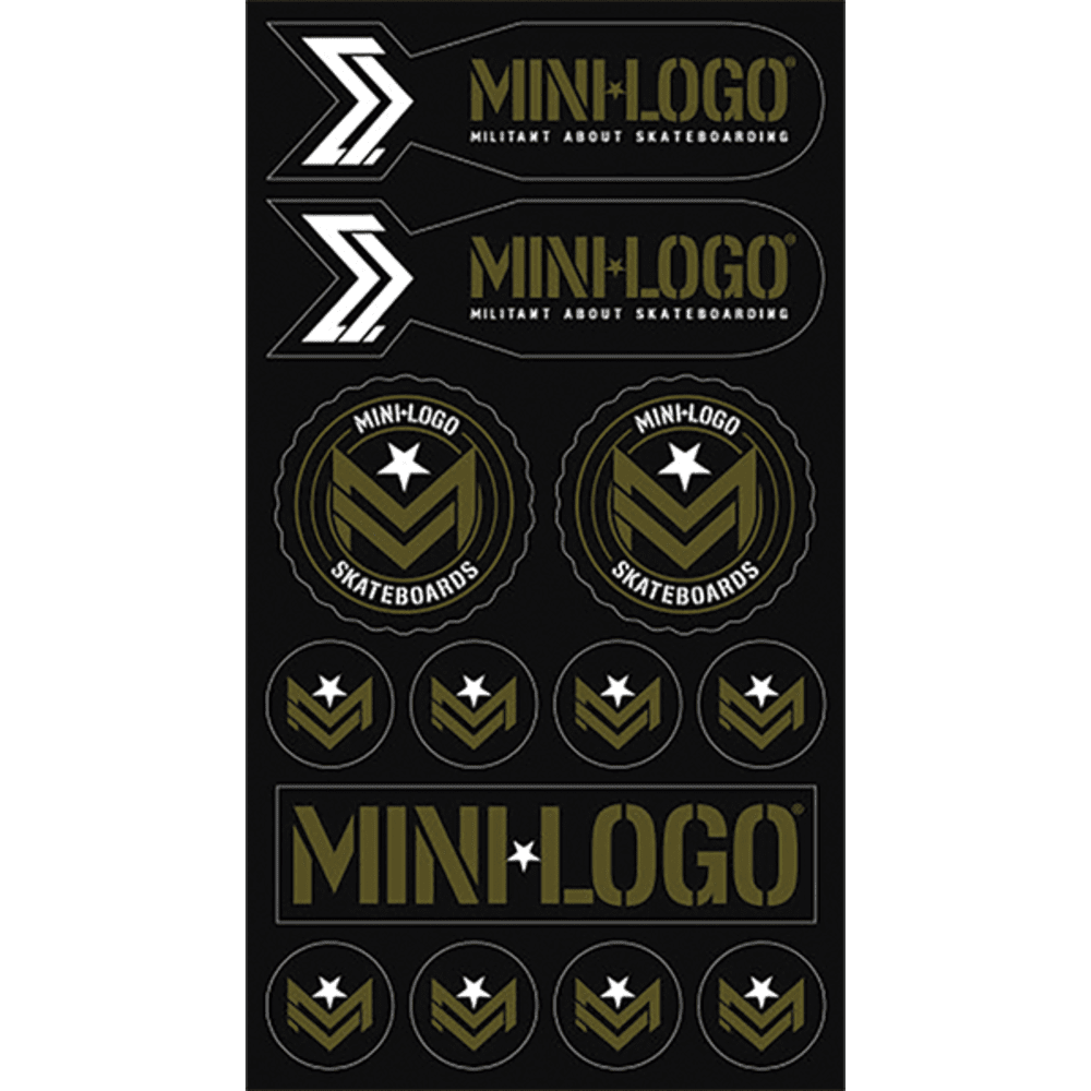 Mini Logo 10 Assorted Sticker Sheet